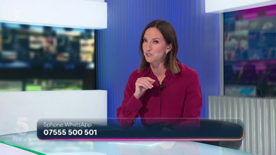 Broadcast still at 15m. Channel 5, 5 News with Dan Walker, 18 August 2026.