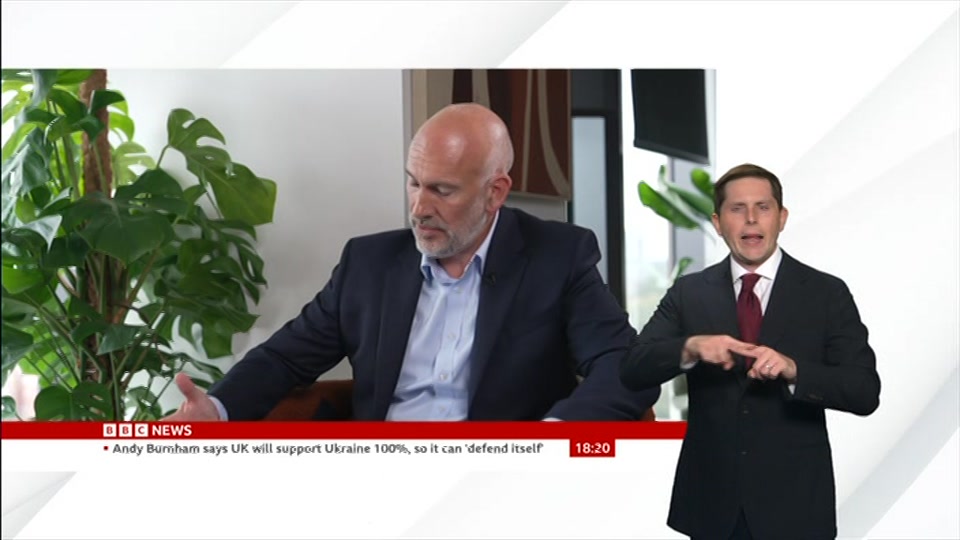 Still from BBC News at 20:00