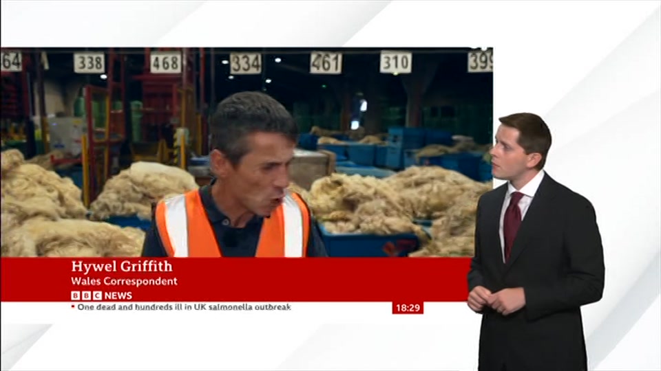Broadcast still at 29m. BBC News, Signed: BBC News at Six, 18 August 2026.