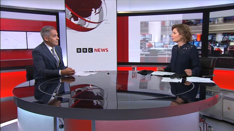 Broadcast still at 9m. BBC One, BBC News and Weather, 18 August 2026.
