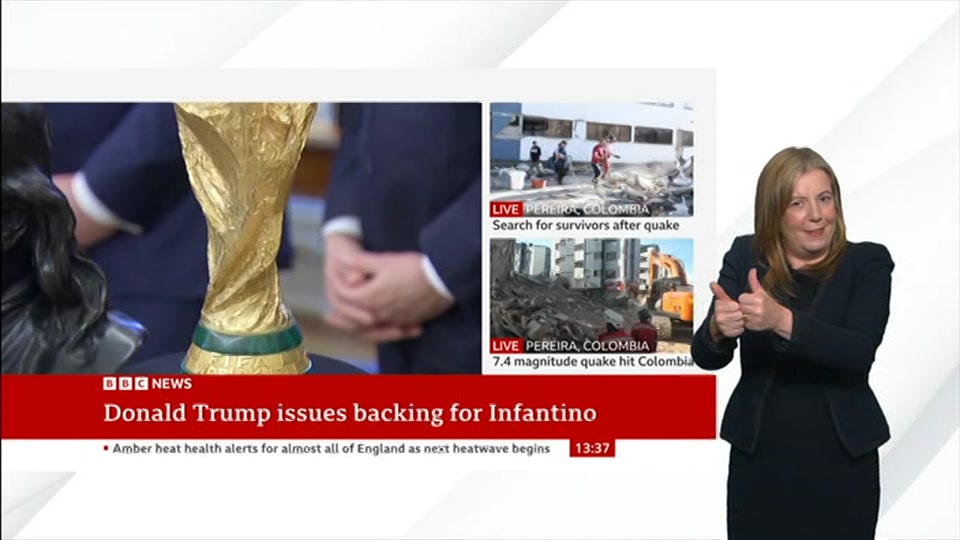 Still from BBC News at 7:00