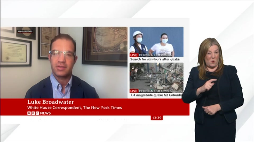 Still from BBC News at 9:00