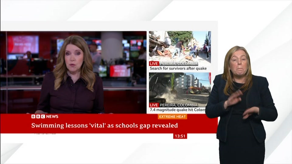 Still from BBC News at 21:00