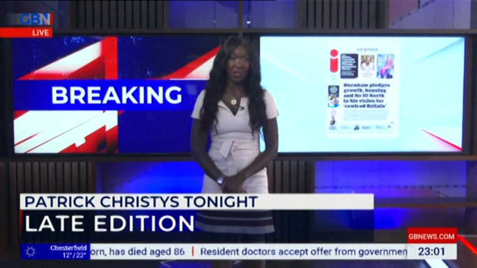 Still from GB News at 2:00