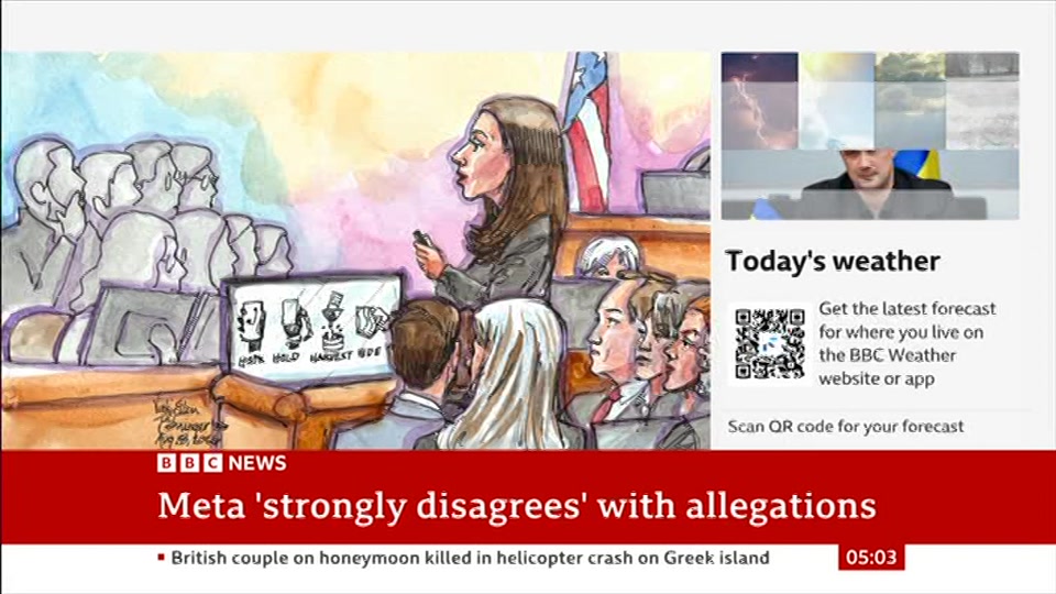 Still from BBC News at 3:00