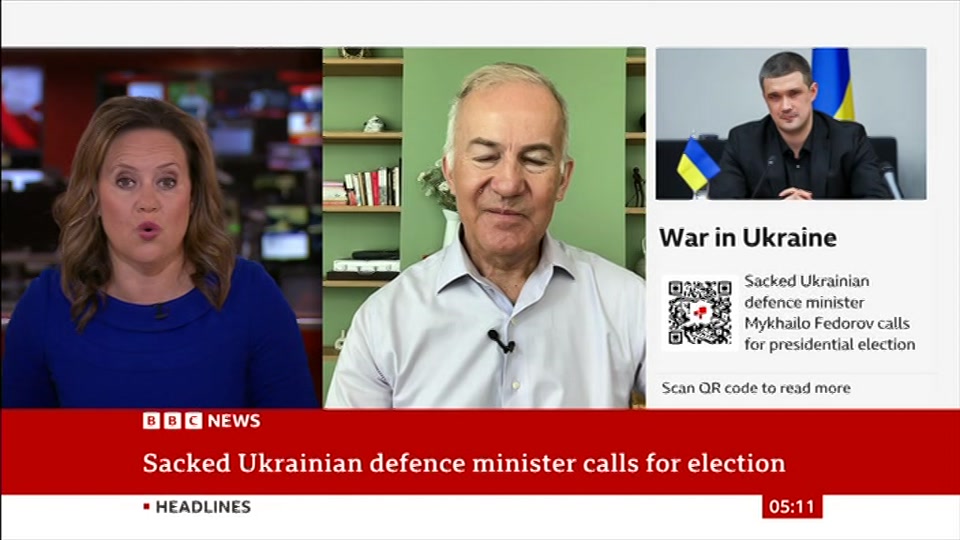 Still from BBC News at 11:00