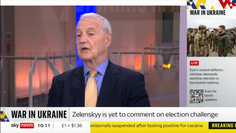 Still from Sky News at 11:00