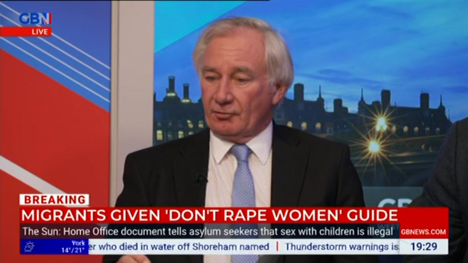 Broadcast still at 29m. GB News, New: GBN Tonight, 19 August 2026.