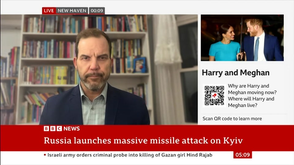 Still from BBC News at 9:00