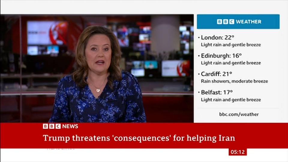 Still from BBC News at 12:00