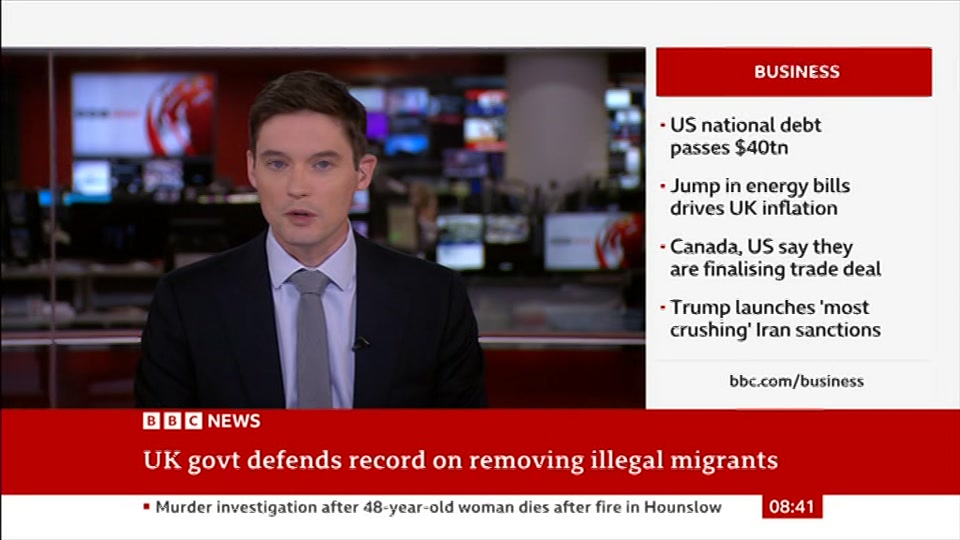 Still from BBC News at 11:00