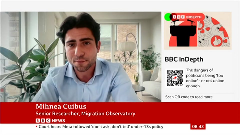 Broadcast still at 13m. BBC News, 20 August 2026.
