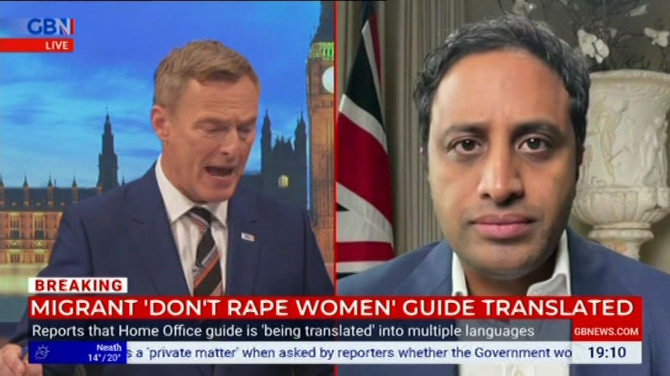 Still from GB News at 10:00