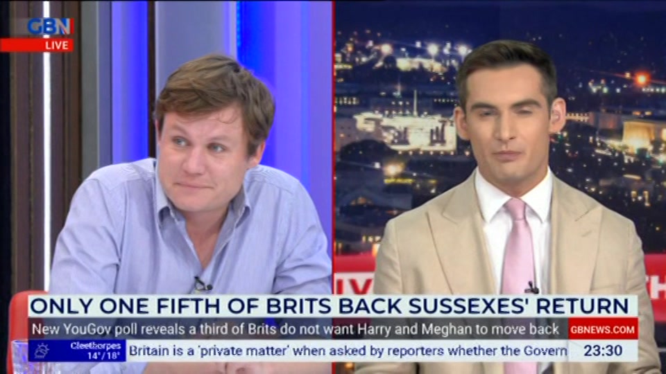 Broadcast still at 30m. GB News, New: Patrick Christys Tonight Late..., 20 August 2026.