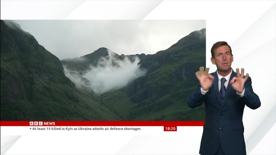 Broadcast still at 20m. BBC News, Signed: BBC News at Six, 20 August 2026.