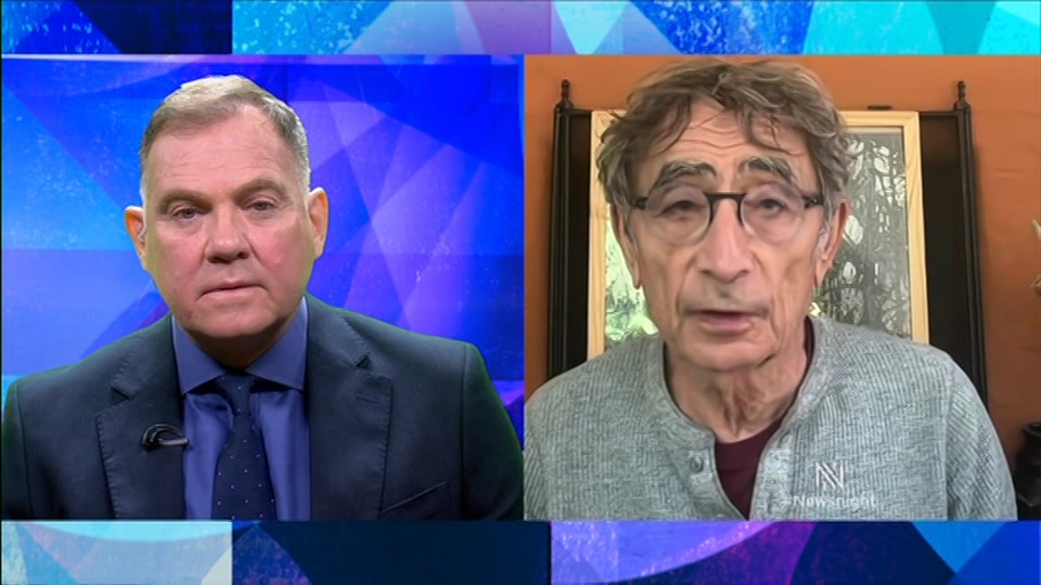 Broadcast still at 15m. BBC Two, Newsnight, followed by Weather, 20 August 2026.