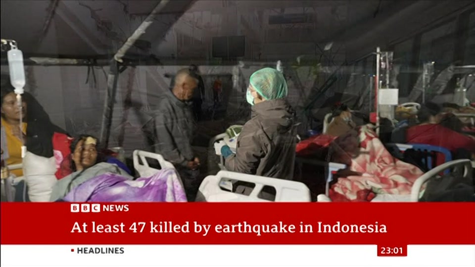 Still from BBC News at 1:00