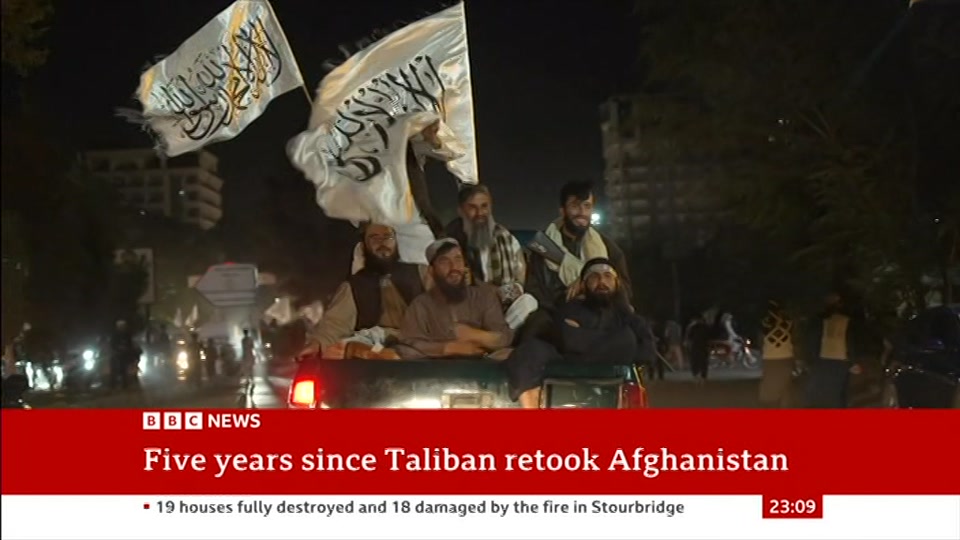 Still from BBC News at 9:00
