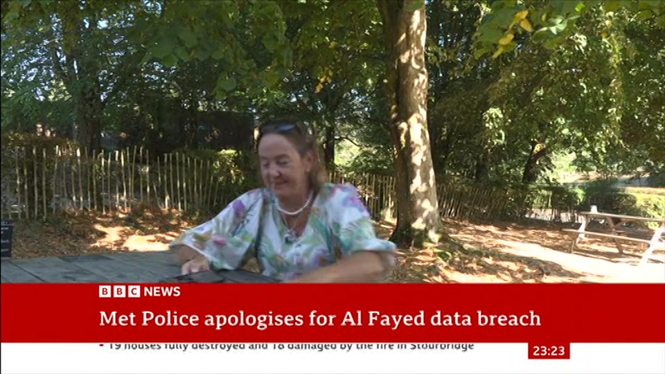 Still from BBC News at 23:00