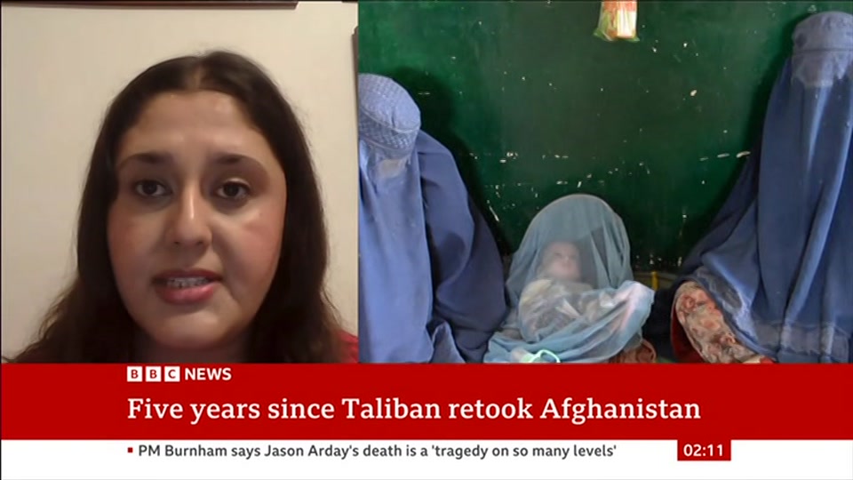 Broadcast still at 11m. BBC News, 16 August 2026.