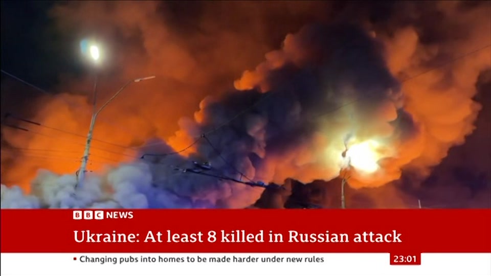Still from BBC News at 1:00