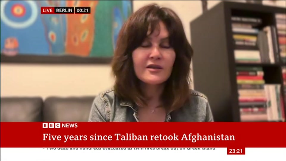 Still from BBC News at 21:00