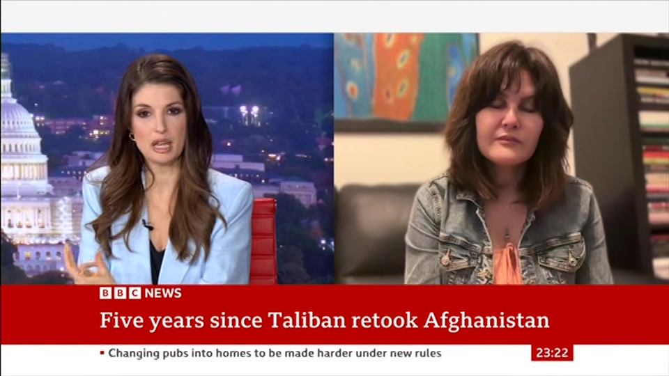 Still from BBC News at 22:00