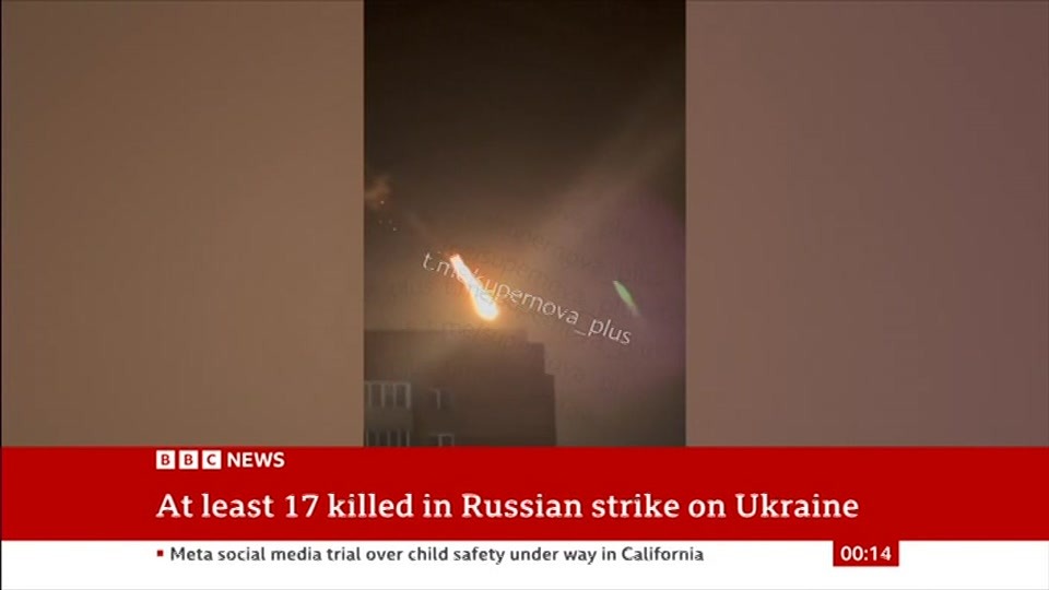 Still from BBC News at 14:00