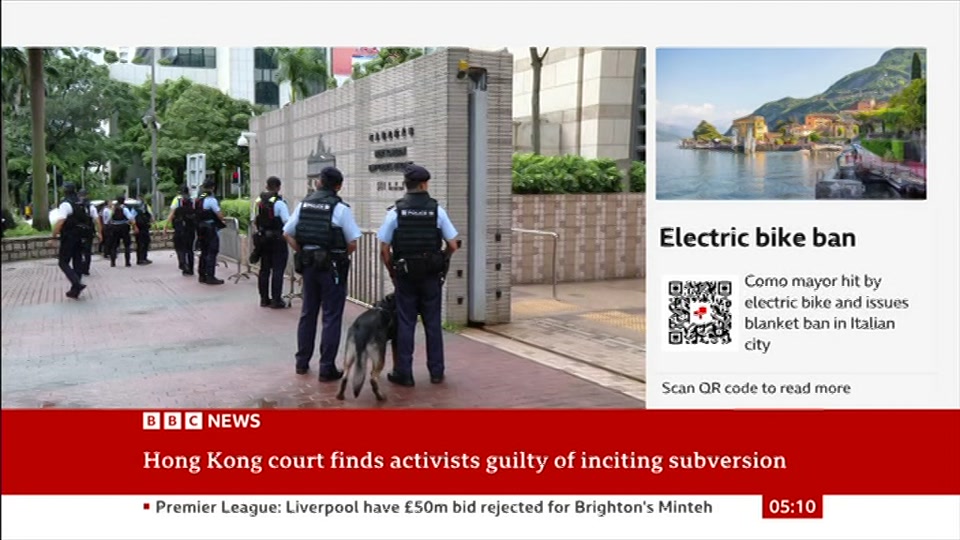 Broadcast still at 10m. BBC News, 21 August 2026.