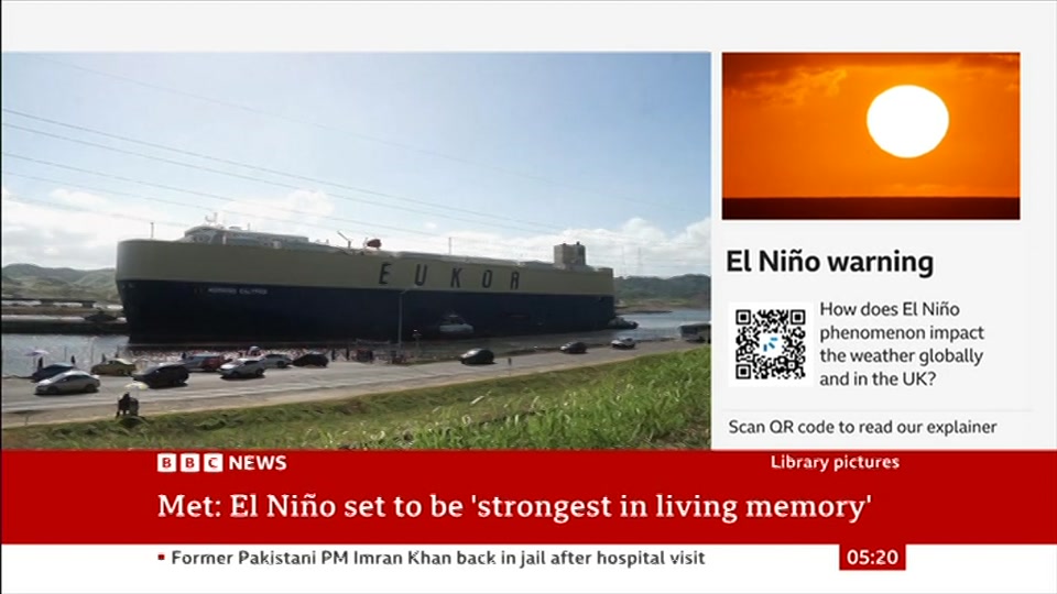 Still from BBC News at 20:00