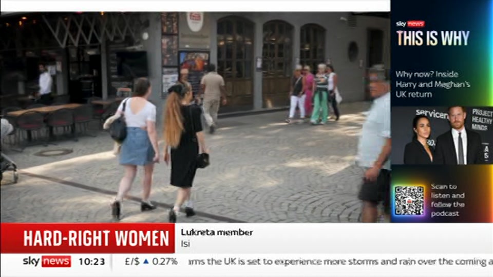Broadcast still at 23m. Sky News, Sky News Today with Sam Washington, 21 August 2026.
