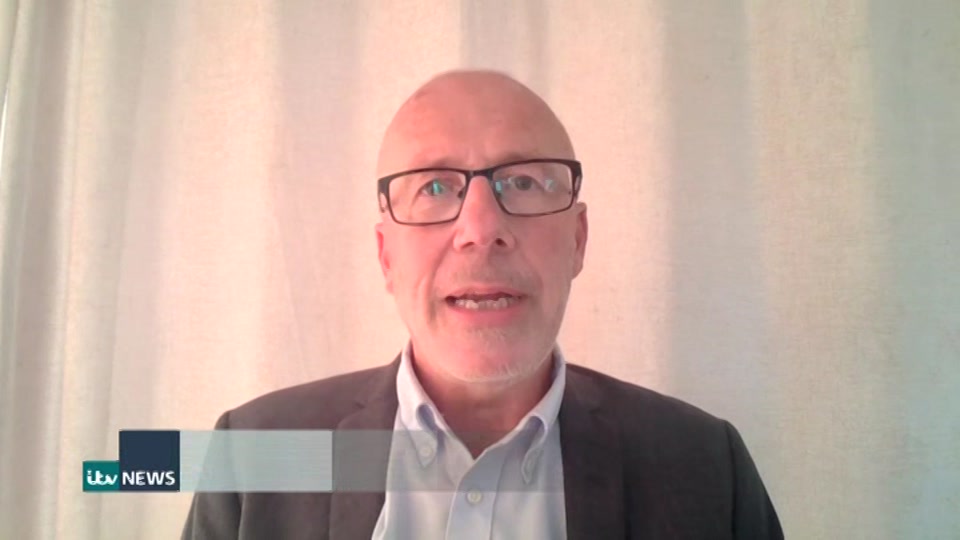 Broadcast still at 6m. ITV, ITV Evening News, 21 August 2026.