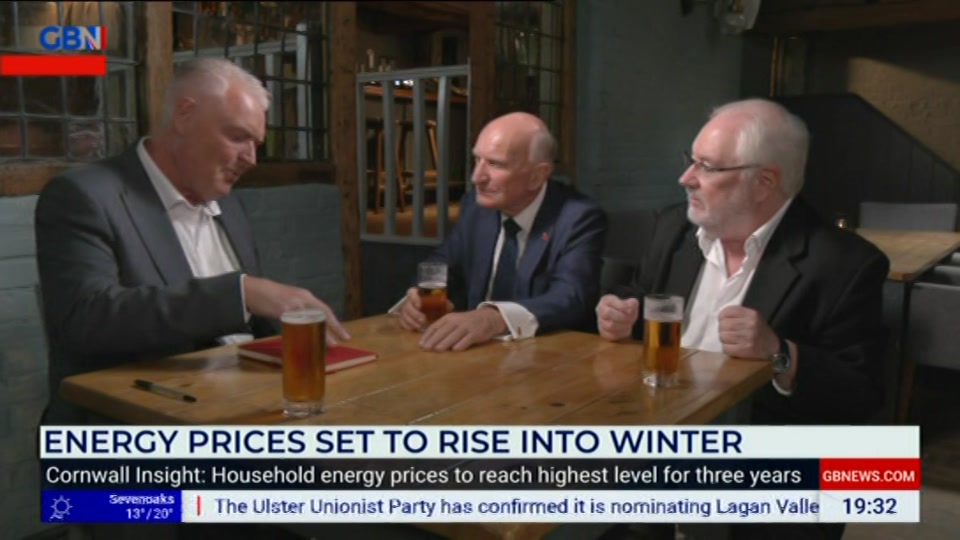 Broadcast still at 32m. GB News, New: Lee Anderson's Real World, 21 August 2026.