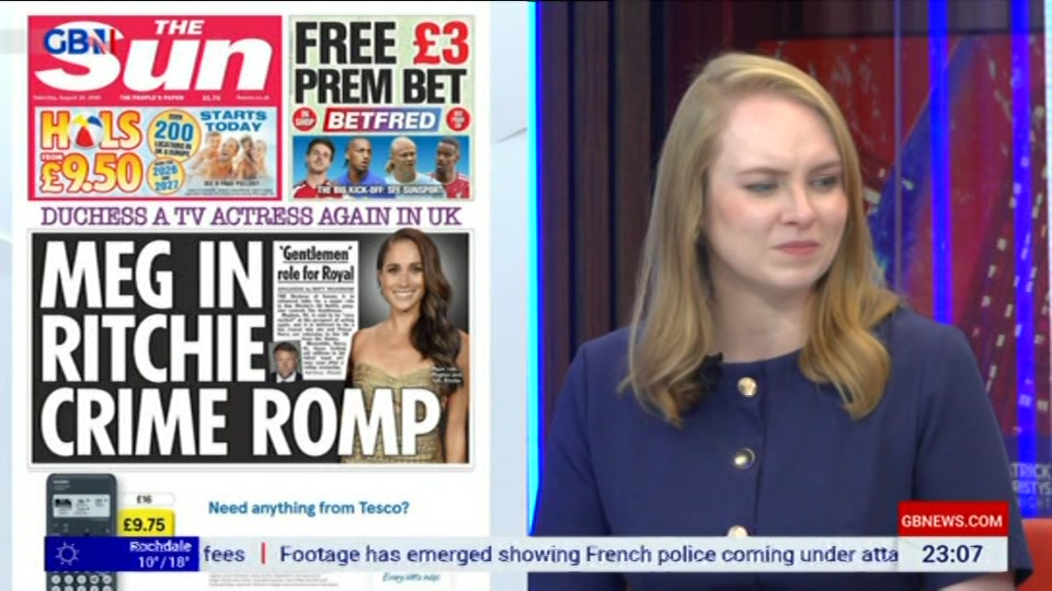 Broadcast still at 7m. GB News, New: Patrick Christys Tonight Late..., 21 August 2026.