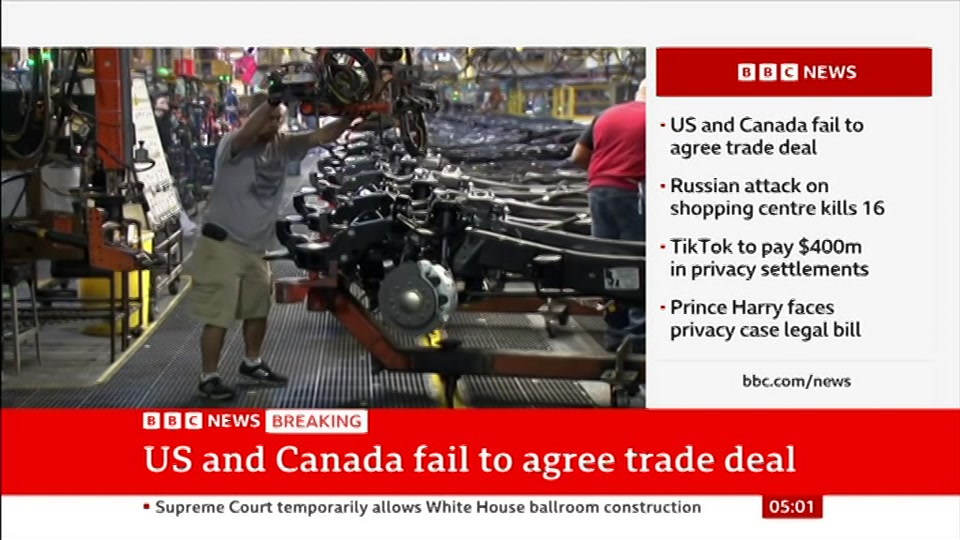 Still from BBC News at 1:00
