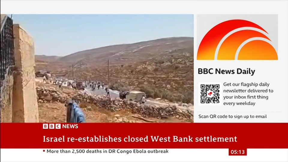 Still from BBC News at 13:00