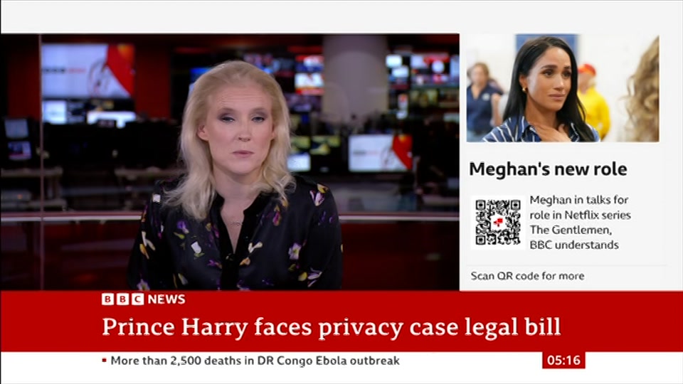 Still from BBC News at 16:00
