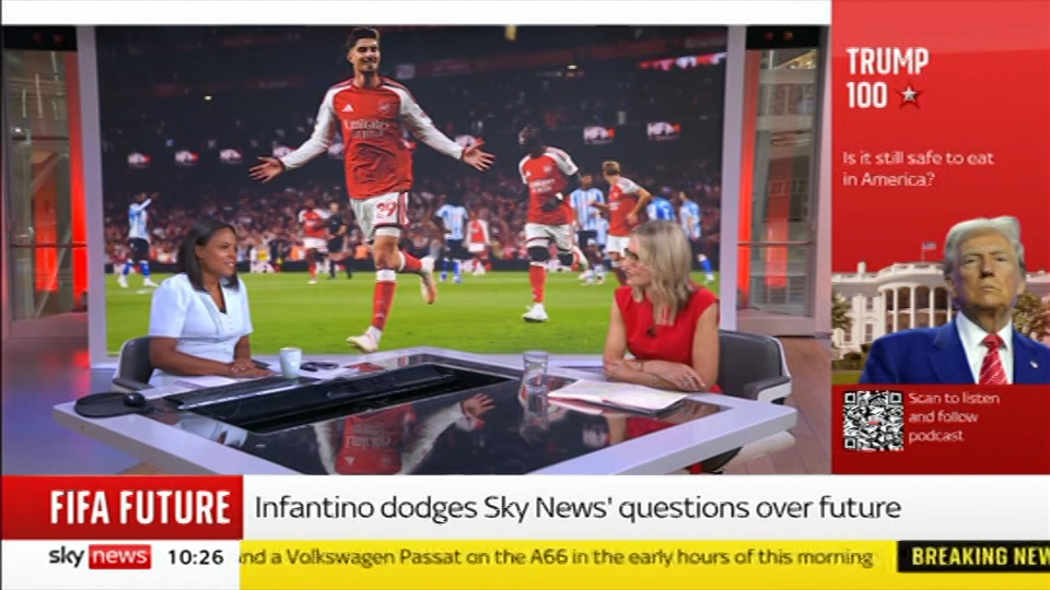 Broadcast still at 26m. Sky News, Sky News Today with Sam Washington, 22 August 2026.