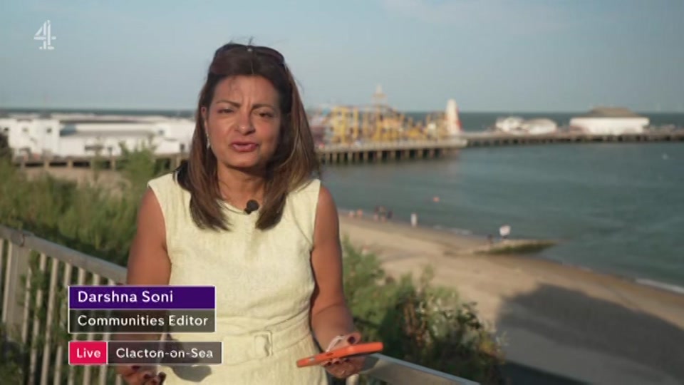 Broadcast still at 10m. Channel 4, Channel 4 News, 7 July 2026.