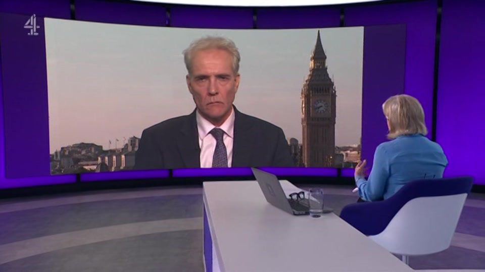 Broadcast still at 42m. Channel 4, Channel 4 News, 7 July 2026.